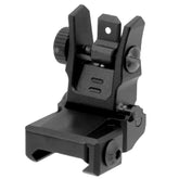 Tool-free windage adjustment and dual apertures on UTG rear sight